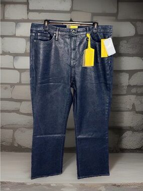 NWT Circus NY Women’s High-Rise Slim Straight Shimmer Hypnotized Jeans-32